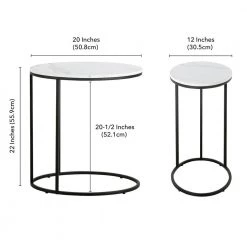 Best deal ๐ Enzo 20 in. Blackened Bronze Oval Faux Marble Side Table by Meyer&Cross ๐ 16 Best deal ๐ Enzo 20 in. Blackened Bronze Oval Faux Marble Side Table by Meyer&Cross ๐ -Outlet Camden Isle Store blackened bronze meyer cross end side tables st0743 fa 1000