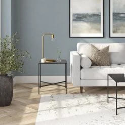 Wholesale 😉 Henley 20 in. Blackened Bronze Square Metal Side Table by Meyer&Cross ✨ -Outlet Camden Isle Store blackened bronze meyer cross end side tables st0829 31 1000