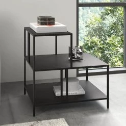 Flash Sale 🌟 Ernest 24 in. Blackened Bronze Rectangle Metal Side Table by Meyer&Cross 🎁 -Outlet Camden Isle Store blackened bronze meyer cross end side tables st1003 1f 1000
