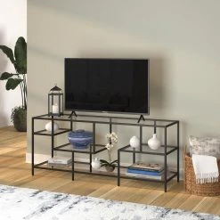 New ๐ Deveraux 58 in. Blackened Bronze TV Stand Fits TV's up to 65 in. by Meyer&Cross ๐ 11 New ๐ Deveraux 58 in. Blackened Bronze TV Stand Fits TV's up to 65 in. by Meyer&Cross ๐ -Outlet Camden Isle Store blackened bronze meyer cross tv stands tv0630 c3 1000
