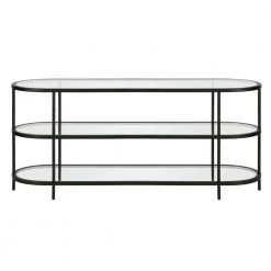 Discount 😍 Leif 55 in. Blackened Bronze TV Stand Fits TV's up to 60 in. by Meyer&Cross ❤️ -Outlet Camden Isle Store blackened bronze meyer cross tv stands tv0633 4f 1000