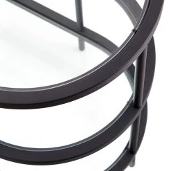 Discount 😍 Leif 55 in. Blackened Bronze TV Stand Fits TV's up to 60 in. by Meyer&Cross ❤️ -Outlet Camden Isle Store blackened bronze meyer cross tv stands tv0633 fa 1000