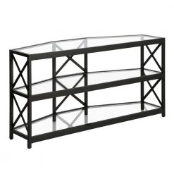 Cheapest ๐ Celine 48 in. Blackened Bronze TV Stand Fits TV's up to 55 in. with Glass Shelves by Meyer&Cross โญ