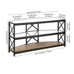 Cheapest 💯 Celine 48 in. Blackened Bronze TV Stand Fits TV's up to 55 in. with Rustic Oak Shelf by Meyer&Cross 🔔 12 Cheapest 💯 Celine 48 in. Blackened Bronze TV Stand Fits TV's up to 55 in. with Rustic Oak Shelf by Meyer&Cross 🔔 -Outlet Camden Isle Store blackened bronze meyer cross tv stands tv1112 1f 1000