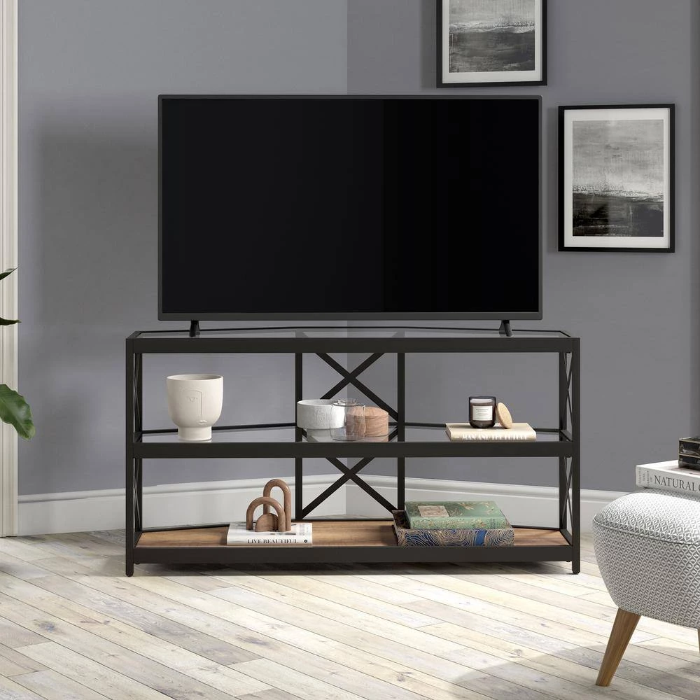 Cheapest 💯 Celine 48 in. Blackened Bronze TV Stand Fits TV's up to 55 in. with Rustic Oak Shelf by Meyer&Cross 🔔 5 Cheapest 💯 Celine 48 in. Blackened Bronze TV Stand Fits TV's up to 55 in. with Rustic Oak Shelf by Meyer&Cross 🔔 - Image 3