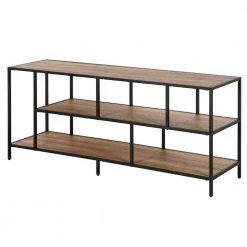 Buy 😀 Winthrop 55 in. Blackened Bronze TV Stand Fits TV's up to 60 in. with Rustic Oak Shelves by Meyer&Cross 🧨 -Outlet Camden Isle Store blackened bronze rustic oak meyer cross tv stands tv1157 1f 1000