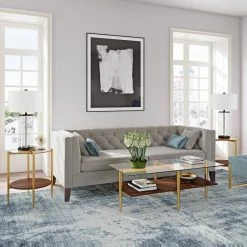 Coupon 💯 Otto Side table in gold with walnut shelf by Meyer&Cross 👏 -Outlet Camden Isle Store brass and walnut meyer cross end side tables st0275 1f 1000