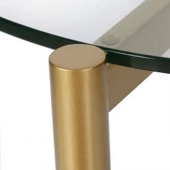 Coupon 💯 Otto Side table in gold with walnut shelf by Meyer&Cross 👏 -Outlet Camden Isle Store brass and walnut meyer cross end side tables st0275 fa 1000