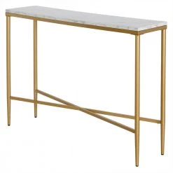 Buy ✨ Huxley 42 in. Brass Retangular Console Table with Faux Marble Top by Meyer&Cross ⭐ 17 Buy ✨ Huxley 42 in. Brass Retangular Console Table with Faux Marble Top by Meyer&Cross ⭐ -Outlet Camden Isle Store brass faux marble meyer cross console tables at1559 1f 1000