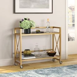 Outlet ⭐ Holly Bar Cart in Brass by Meyer&Cross ⌛ 14 Outlet ⭐ Holly Bar Cart in Brass by Meyer&Cross ⌛ -Outlet Camden Isle Store brass meyer cross bar carts bc0262 44 1000