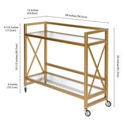 Outlet ⭐ Holly Bar Cart in Brass by Meyer&Cross ⌛ 16 Outlet ⭐ Holly Bar Cart in Brass by Meyer&Cross ⌛ -Outlet Camden Isle Store brass meyer cross bar carts bc0262 76 1000