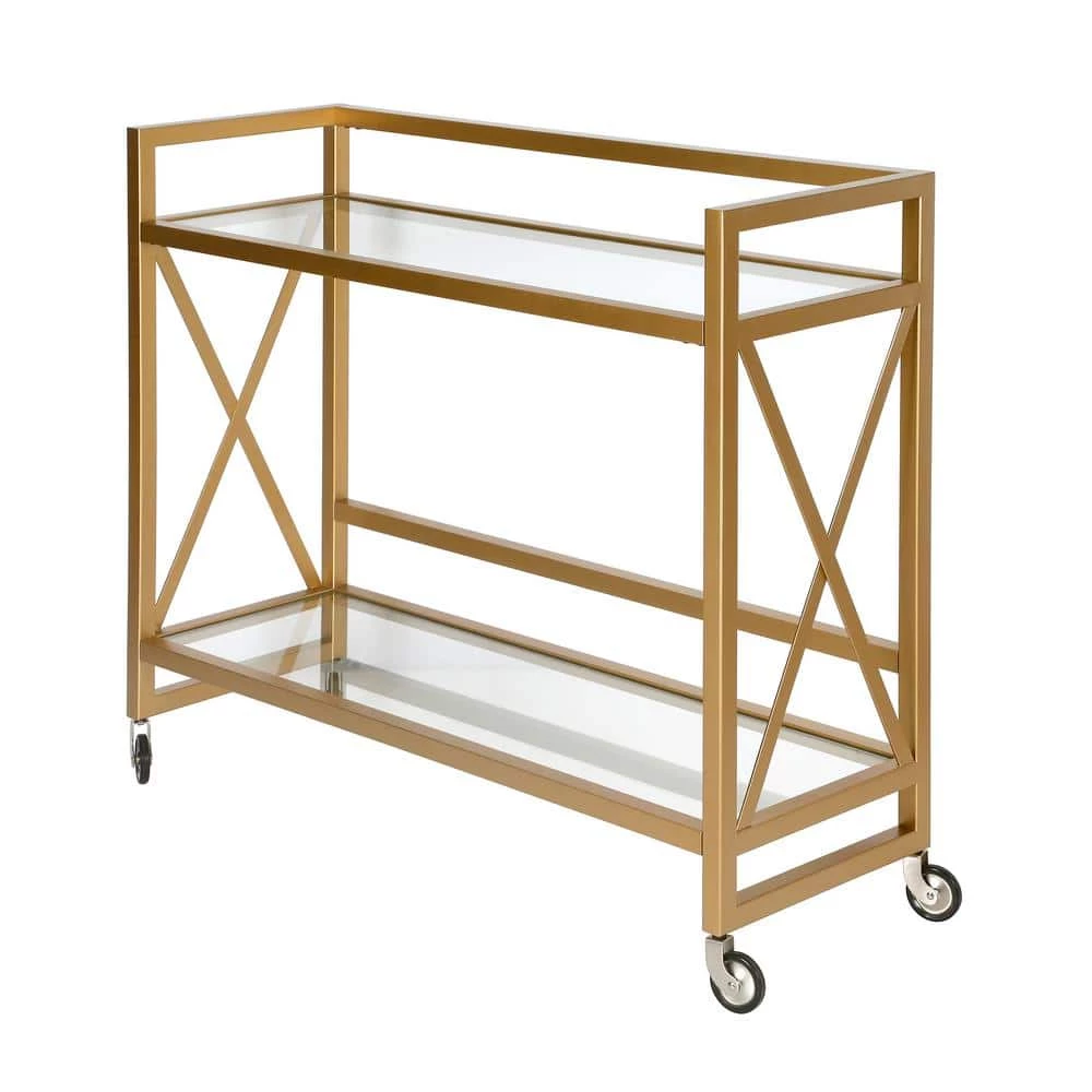 Outlet ⭐ Holly Bar Cart in Brass by Meyer&Cross ⌛ 4 Outlet ⭐ Holly Bar Cart in Brass by Meyer&Cross ⌛ - Image 2