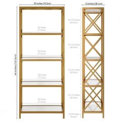 Top 10 ๐ Celine 66 in. Brushed Brass Metal 4-Shelf Bookcase by Meyer&Cross ๐ 12 Top 10 ๐ Celine 66 in. Brushed Brass Metal 4-Shelf Bookcase by Meyer&Cross ๐ -Outlet Camden Isle Store brass meyer cross bookcases bookshelves bk0449 44 1000