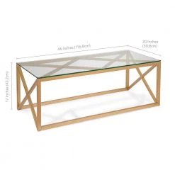 Buy ๐ Dixon 46 in. Brass Large Rectangle Glass Coffee Table by Meyer&Cross ๐งจ 16 Buy ๐ Dixon 46 in. Brass Large Rectangle Glass Coffee Table by Meyer&Cross ๐งจ -Outlet Camden Isle Store brass meyer cross coffee tables ct0059 44 1000
