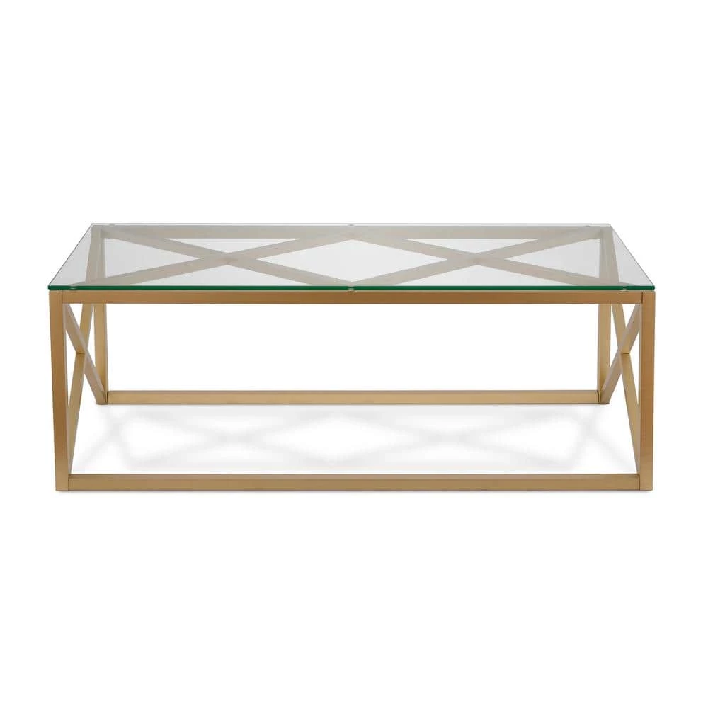 Buy ๐ Dixon 46 in. Brass Large Rectangle Glass Coffee Table by Meyer&Cross ๐งจ 3 Buy ๐ Dixon 46 in. Brass Large Rectangle Glass Coffee Table by Meyer&Cross ๐งจ