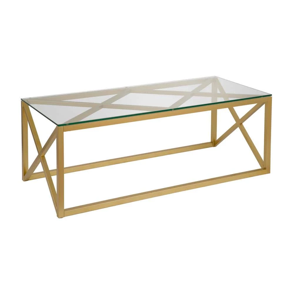 Buy ๐ Dixon 46 in. Brass Large Rectangle Glass Coffee Table by Meyer&Cross ๐งจ 4 Buy ๐ Dixon 46 in. Brass Large Rectangle Glass Coffee Table by Meyer&Cross ๐งจ - Image 2