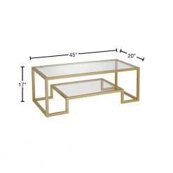Coupon 💯 Athena 45 in. Brass/Clear Large Rectangle Glass Coffee Table with Shelf by Meyer&Cross 🥰 11 Coupon 💯 Athena 45 in. Brass/Clear Large Rectangle Glass Coffee Table with Shelf by Meyer&Cross 🥰 -Outlet Camden Isle Store brass meyer cross coffee tables ct0066 40 1000