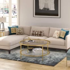 Coupon 🔥 Orwell 36 in. Brass Medium Round Glass Coffee Table with Glass Shelf by Meyer&Cross 🎁 11 Coupon 🔥 Orwell 36 in. Brass Medium Round Glass Coffee Table with Glass Shelf by Meyer&Cross 🎁 -Outlet Camden Isle Store brass meyer cross coffee tables ct0200 1f 1000