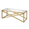 Best Pirce 🥰 Calix 46 in. Brass Large Rectangle Tempered Glass Coffee Table by Meyer&Cross 🧨 -Outlet Camden Isle Store brass meyer cross coffee tables ct0245 64 1000