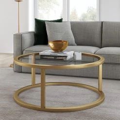 Discount 👍 Parker 35 in. Brass Medium Round Glass Coffee Table by Meyer&Cross 😉 11 Discount 👍 Parker 35 in. Brass Medium Round Glass Coffee Table by Meyer&Cross 😉 -Outlet Camden Isle Store brass meyer cross coffee tables ct0251 31 1000