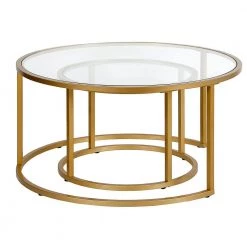 Buy 🤩 2-Pieces Watson 35 in. Brass Round Glass Coffee Table by Meyer&Cross 🤩 11 Buy 🤩 2-Pieces Watson 35 in. Brass Round Glass Coffee Table by Meyer&Cross 🤩 -Outlet Camden Isle Store brass meyer cross coffee tables ct0587 c3 1000