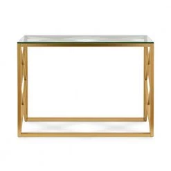 Coupon 🎁 Dixon 42 in. Brass Standard Rectangle Glass Console Table by Meyer&Cross 😀 -Outlet Camden Isle Store brass meyer cross console tables at0114 4f 1000