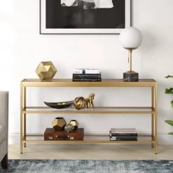 Promo ๐ฅฐ Alexis 55 in. Brass Rectangle Glass Console Table with Storage by Meyer&Cross ๐ 15 Promo ๐ฅฐ Alexis 55 in. Brass Rectangle Glass Console Table with Storage by Meyer&Cross ๐ -Outlet Camden Isle Store brass meyer cross console tables at0234 1f 1000