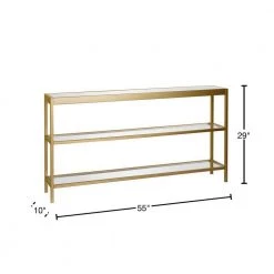 Promo ๐ฅฐ Alexis 55 in. Brass Rectangle Glass Console Table with Storage by Meyer&Cross ๐ 13 Promo ๐ฅฐ Alexis 55 in. Brass Rectangle Glass Console Table with Storage by Meyer&Cross ๐ -Outlet Camden Isle Store brass meyer cross console tables at0234 40 1000
