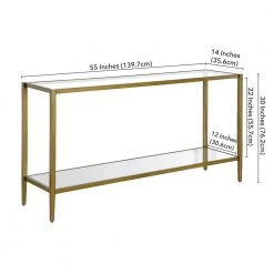 Cheapest 🥰 Hera 55 in. Brass Rectangle Glass Console Table with Mirrored Shelf by Meyer&Cross ❤️ 14 Cheapest 🥰 Hera 55 in. Brass Rectangle Glass Console Table with Mirrored Shelf by Meyer&Cross ❤️ -Outlet Camden Isle Store brass meyer cross console tables at0978 44 1000