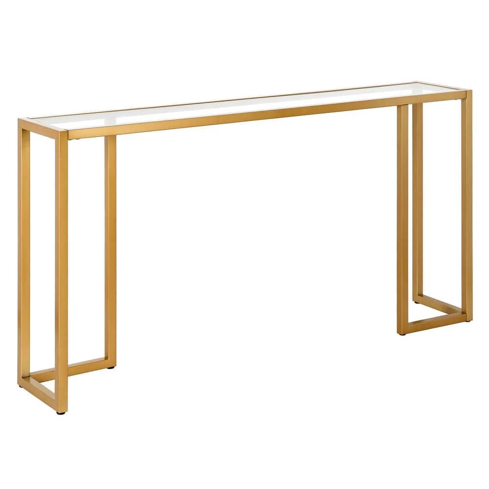 Coupon ❤️ Oscar 55 in. Rectangle Brass Glass Console Table by Meyer&Cross ⌛ 3 Coupon ❤️ Oscar 55 in. Rectangle Brass Glass Console Table by Meyer&Cross ⌛