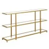 Cheap ⌛ Greenwich 55 in. Brass Rectangle Glass Console Table by Meyer&Cross 🔥