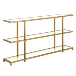 Cheap โ Greenwich 55 in. Brass Rectangle Glass Console Table by Meyer&Cross ๐ฅ