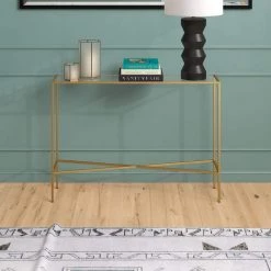 Brand new 😀 Henley 42 in. Brass Rectangle Glass Console Table by Meyer&Cross 👍 14 Brand new 😀 Henley 42 in. Brass Rectangle Glass Console Table by Meyer&Cross 👍 -Outlet Camden Isle Store brass meyer cross console tables at1279 1f 1000