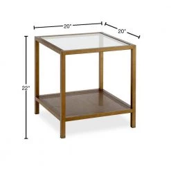 Budget 💯 Rigan Side Table in Brass by Meyer&Cross 🛒 -Outlet Camden Isle Store brass meyer cross end side tables st0176 40 1000