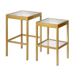 Brand new ✨ Alexis 24 in. Brass Nested Side Tables by Meyer&Cross 🌟