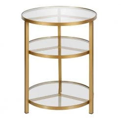 Cheapest ⌛ Helena 24 in. Brass Contemporary Side Table by Meyer&Cross 🛒 -Outlet Camden Isle Store brass meyer cross end side tables st0507 c3 1000