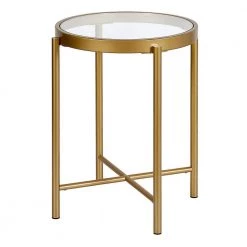 Outlet 😍 Duxbury 18 in. Brass Finish Side Table by Meyer&Cross 🌟