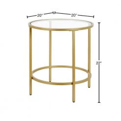 Best deal ⌛ Sivil 20 in. Brass Finish Round Glass Top End Table by Meyer&Cross ⌛ 11 Best deal ⌛ Sivil 20 in. Brass Finish Round Glass Top End Table by Meyer&Cross ⌛ -Outlet Camden Isle Store brass meyer cross end side tables st0654 40 1000