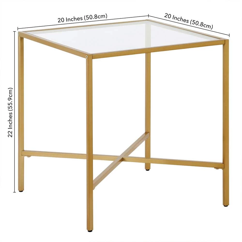 Best Sale ๐ฅฐ Henley 20 in. Brass Square Glass Side Table by Meyer&Cross โญ 9 Best Sale ๐ฅฐ Henley 20 in. Brass Square Glass Side Table by Meyer&Cross โญ - Image 7
