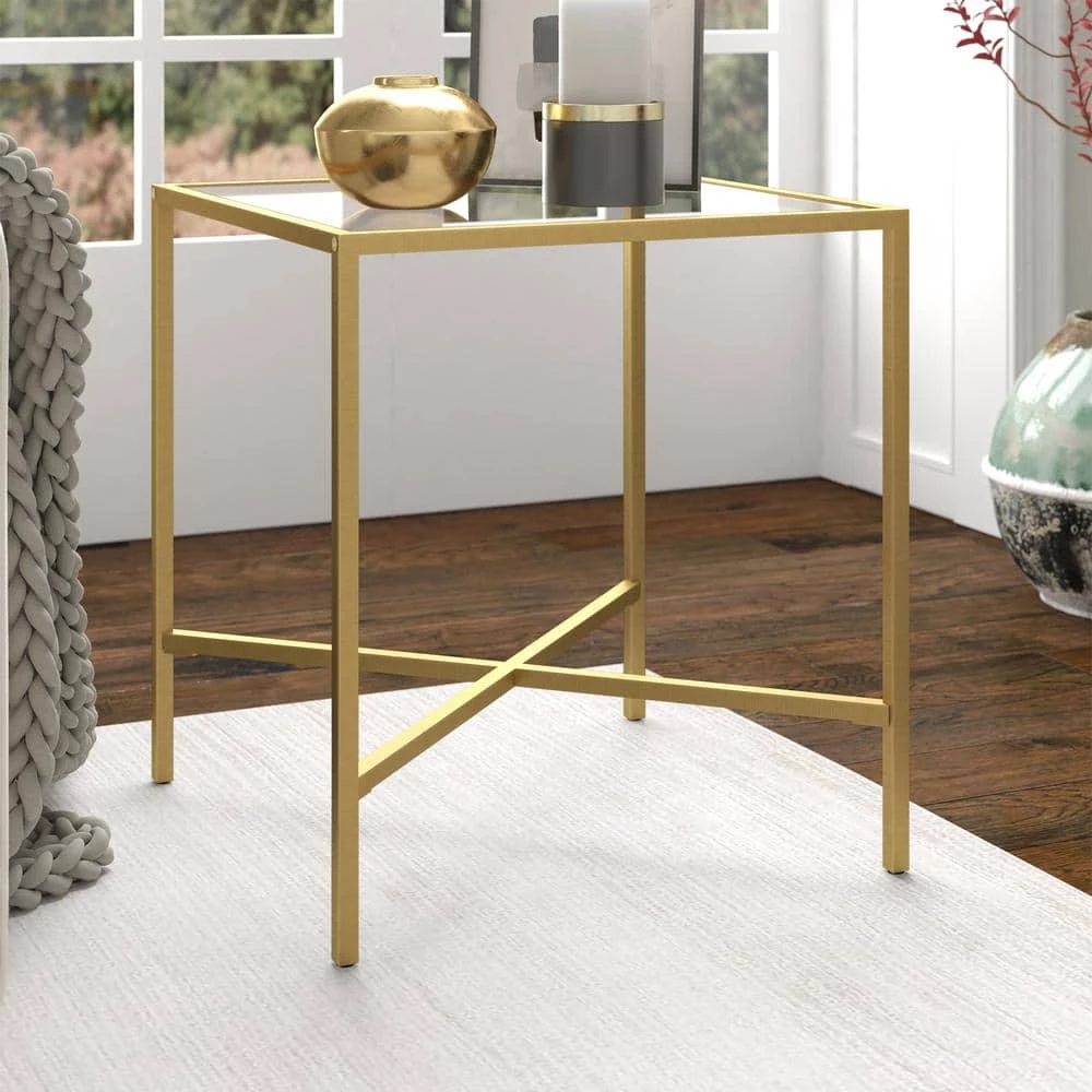 Best Sale ๐ฅฐ Henley 20 in. Brass Square Glass Side Table by Meyer&Cross โญ 7 Best Sale ๐ฅฐ Henley 20 in. Brass Square Glass Side Table by Meyer&Cross โญ - Image 5