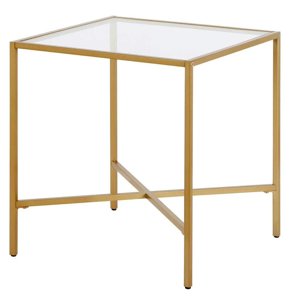 Best Sale ๐ฅฐ Henley 20 in. Brass Square Glass Side Table by Meyer&Cross โญ 4 Best Sale ๐ฅฐ Henley 20 in. Brass Square Glass Side Table by Meyer&Cross โญ - Image 2