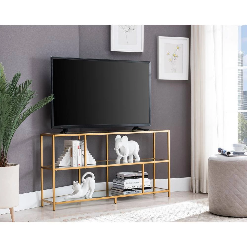 New 👏 Clark 48 in. Brass Hexagon TV Stand Fits TV's up to 55 in. by Meyer&Cross 👍 10 New 👏 Clark 48 in. Brass Hexagon TV Stand Fits TV's up to 55 in. by Meyer&Cross 👍 - Image 8