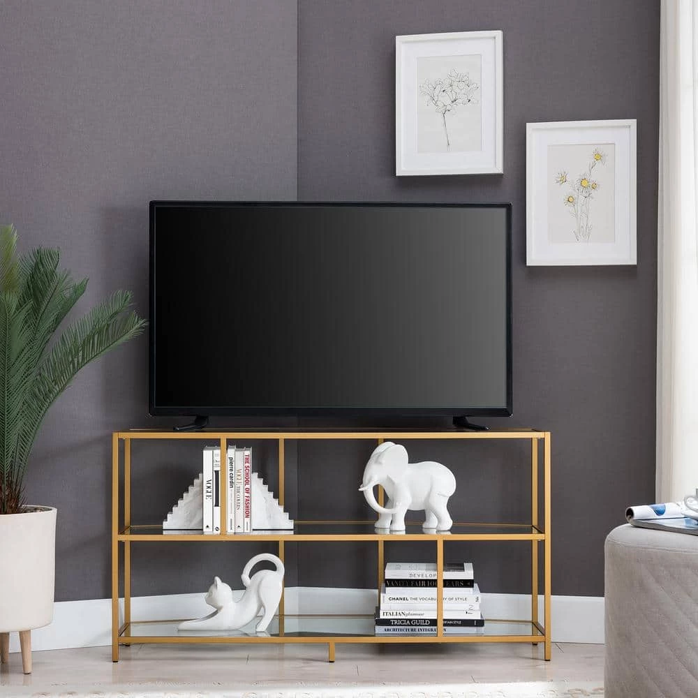New 👏 Clark 48 in. Brass Hexagon TV Stand Fits TV's up to 55 in. by Meyer&Cross 👍 8 New 👏 Clark 48 in. Brass Hexagon TV Stand Fits TV's up to 55 in. by Meyer&Cross 👍 - Image 6