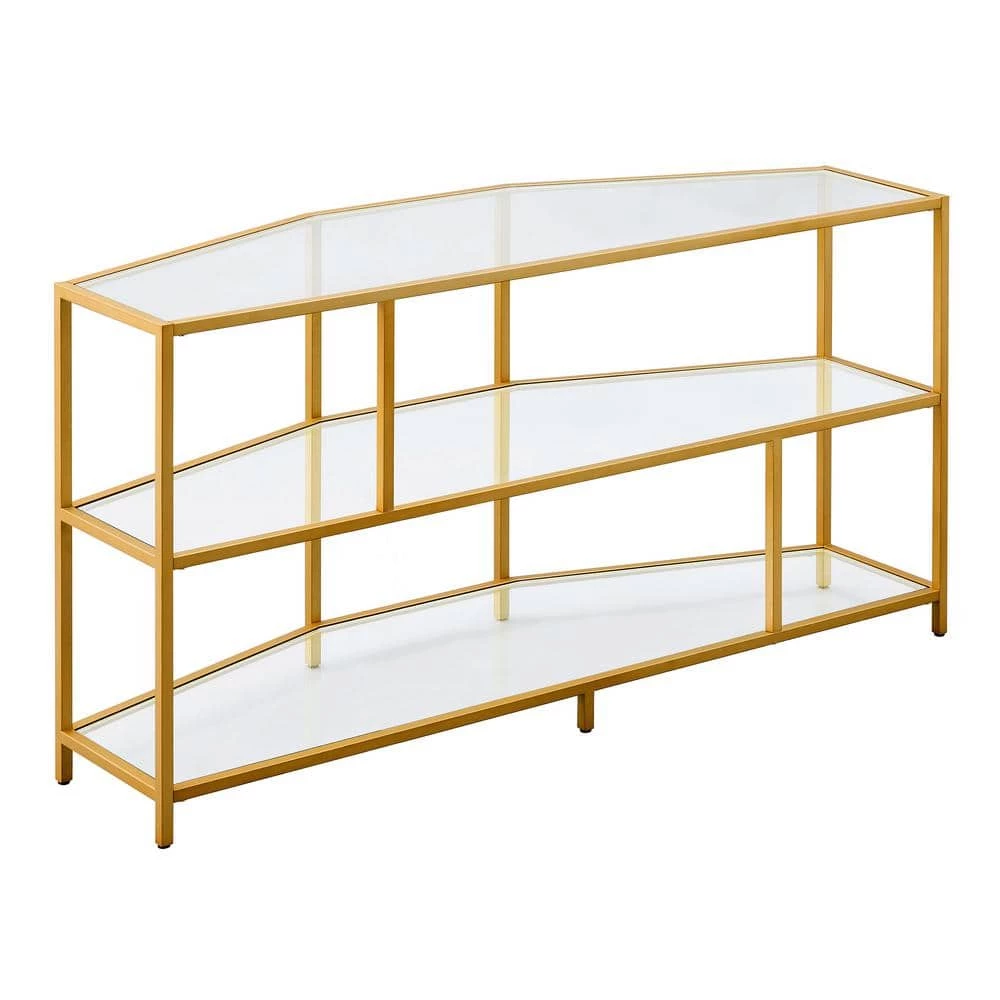 New 👏 Clark 48 in. Brass Hexagon TV Stand Fits TV's up to 55 in. by Meyer&Cross 👍 3 New 👏 Clark 48 in. Brass Hexagon TV Stand Fits TV's up to 55 in. by Meyer&Cross 👍