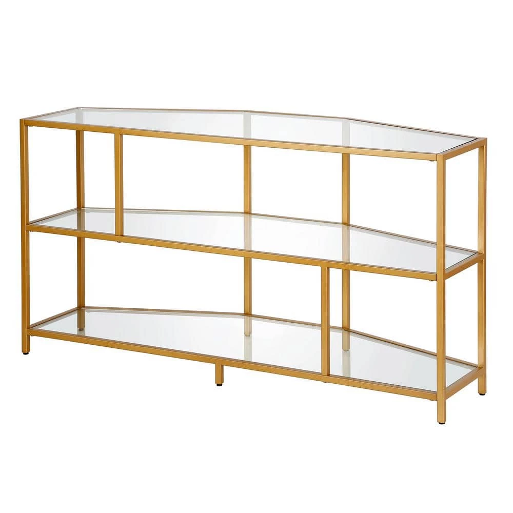 New 👏 Clark 48 in. Brass Hexagon TV Stand Fits TV's up to 55 in. by Meyer&Cross 👍 4 New 👏 Clark 48 in. Brass Hexagon TV Stand Fits TV's up to 55 in. by Meyer&Cross 👍 - Image 2