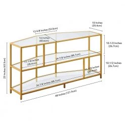 New 👏 Clark 48 in. Brass Hexagon TV Stand Fits TV's up to 55 in. by Meyer&Cross 👍 16 New 👏 Clark 48 in. Brass Hexagon TV Stand Fits TV's up to 55 in. by Meyer&Cross 👍 -Outlet Camden Isle Store brass meyer cross tv stands tv0572 fa 1000