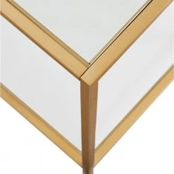 Outlet 🌟 Winthrop 70 in. Brass Rectangle TV Stand Fits TV's up to 80 in. by Meyer&Cross 💯 -Outlet Camden Isle Store brass meyer cross tv stands tv0580 4f 1000