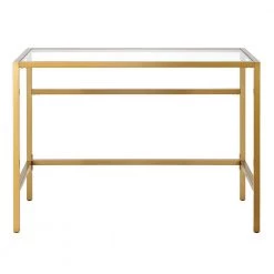 Best Sale ⌛ Sivil 42 in. Brass Finish Writing Desk with Glass Top by Meyer&Cross 🛒 11 Best Sale ⌛ Sivil 42 in. Brass Finish Writing Desk with Glass Top by Meyer&Cross 🛒 -Outlet Camden Isle Store brass meyer cross writing desks of0878 77 1000