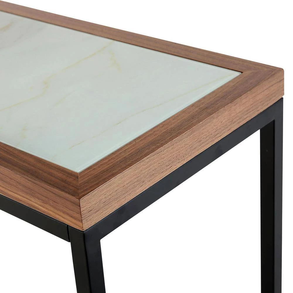 Deals 👏 Riley 16 in. Brown Rectangular Glass Console Table by Camden Isle 💯 7 Deals 👏 Riley 16 in. Brown Rectangular Glass Console Table by Camden Isle 💯 - Image 5