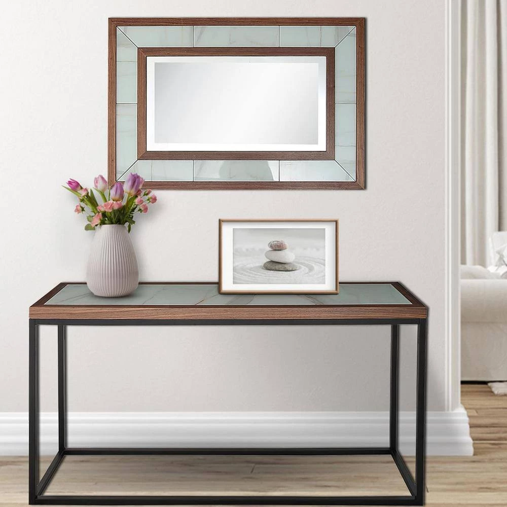 Deals 👏 Riley 16 in. Brown Rectangular Glass Console Table by Camden Isle 💯 11 Deals 👏 Riley 16 in. Brown Rectangular Glass Console Table by Camden Isle 💯 - Image 9